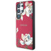 Guess Grained Printed Flower Pattern MagSafe Case for Samsung Galaxy S25 Ultra Fuchsia - Cell phone cases