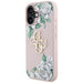 Guess Grained Roses Big 4G logo iPhone 16 case - pink - Cell phone cases and covers<<<HurtelXML