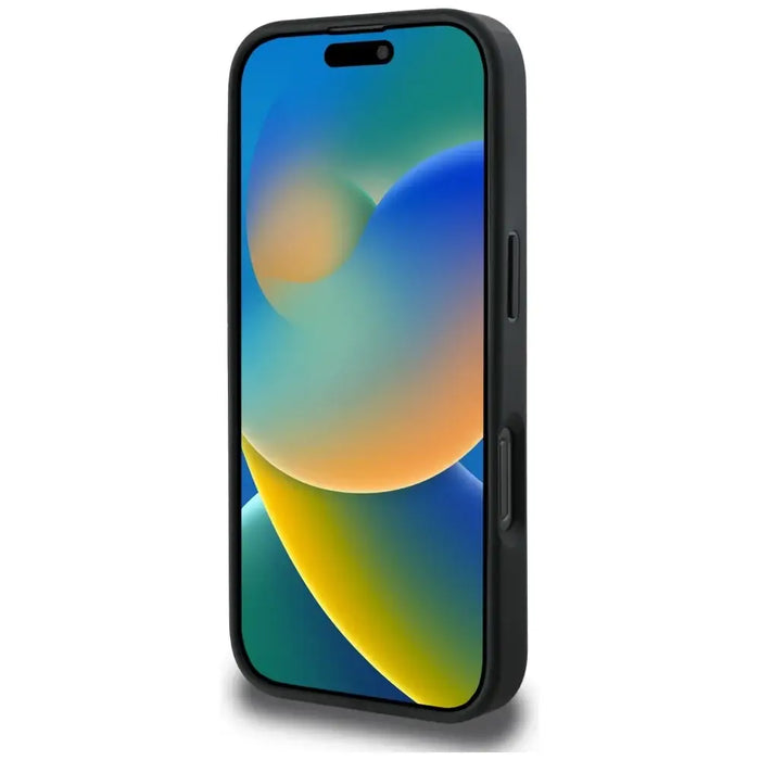 Guess Grained Roses Big 4G logo iPhone 16 Pro case - black - Cell phone cases and covers<<<HurtelXML