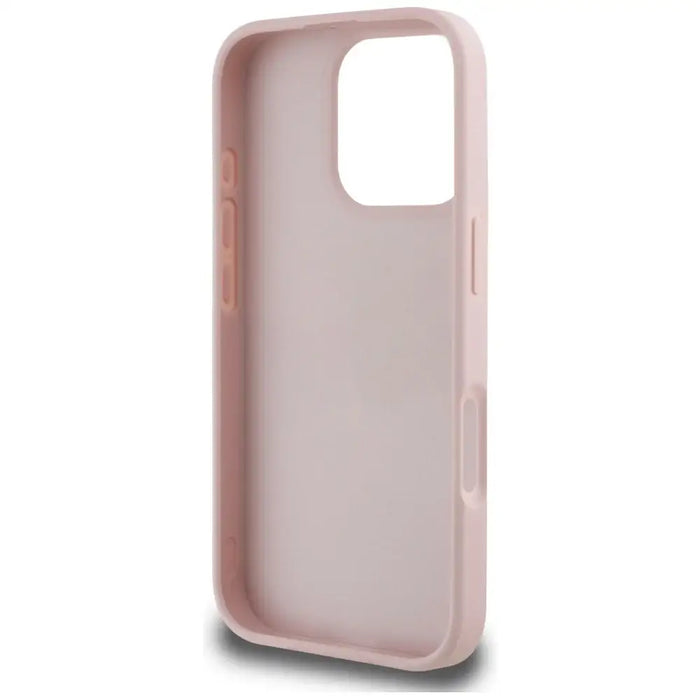 Guess Grained Roses Big 4G logo iPhone 16 Pro Max case - pink - Cell phone cases and covers<<<HurtelXML