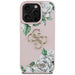 Guess Grained Roses Big 4G logo iPhone 16 Pro Max case - pink - Cell phone cases and covers<<<HurtelXML