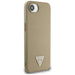 Guess Grained Triangle MagSafe case for iPhone 16e - brown - Cell phone cases and covers<<<HurtelXML