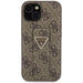 Guess Grip Stand 4G Triangle Strass case for iPhone 15 - brown - Cell phone cases and covers<<<HurtelXML