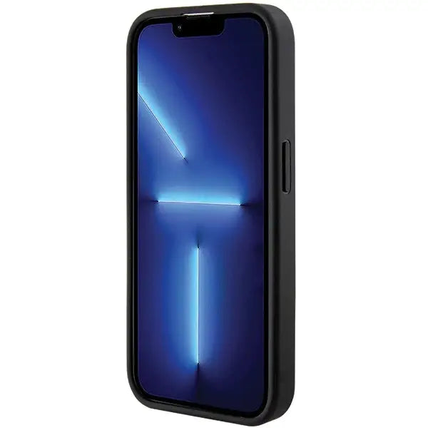 Guess Grip Stand 4G Triangle Strass case for iPhone 15 Pro - black - Cell phone cases and covers<<<HurtelXML