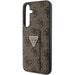 Guess Grip Stand 4G Triangle Strass case for Samsung Galaxy S24+ - brown - Cell phone cases and covers<<<HurtelXML