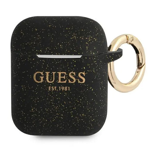 Guess GUA2SGGEK AirPods cover black/black Silicone Glitter - Cell phone cases and covers<<<HurtelXML