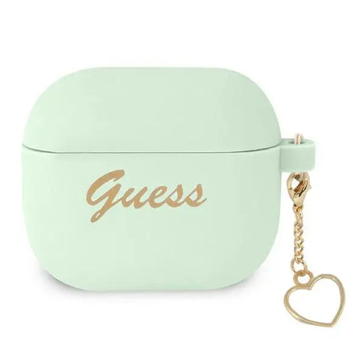 Guess GUA3LSCHSN AirPods 3 cover green/green Silicone Charm Heart Collection - Cell phone cases and covers<<<HurtelXML