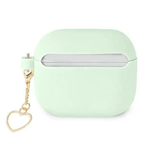 Guess GUA3LSCHSN AirPods 3 cover green/green Silicone Charm Heart Collection - Cell phone cases and covers<<<HurtelXML