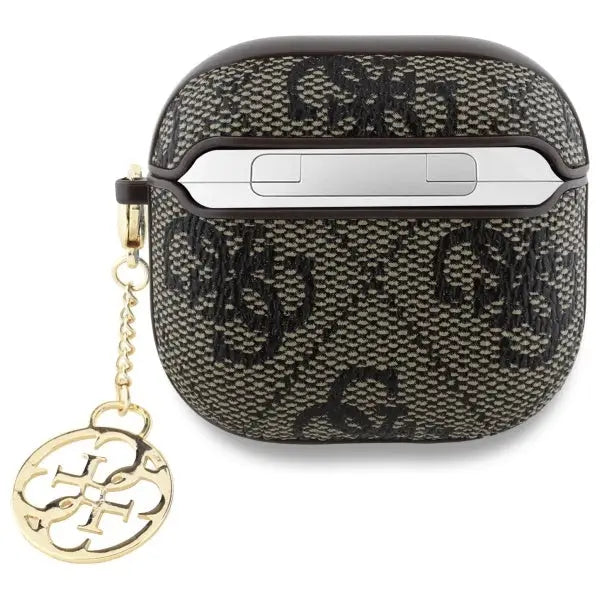 Guess GUA4G4GSMW AirPods 4 cover brown 4G Charm Collection - Cell phone cases and covers<<<HurtelXML