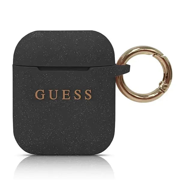 Guess GUACCSILGLBK AirPods cover black/black Silicone Glitter - Cell phone cases and covers<<<HurtelXML