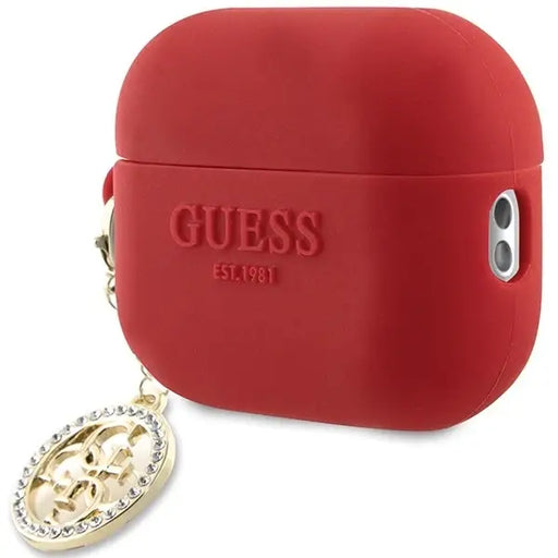 Guess GUAP23DSLGHDF AirPods Pro 2 cover red 3D Rubber 4G Diamond Charm - Cell phone cases and covers<<<HurtelXML