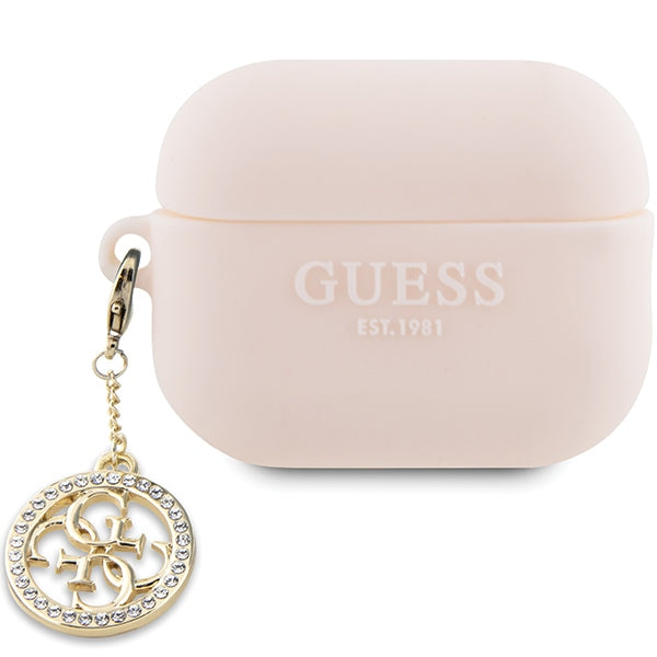 Guess GUAP23DSLGHDP AirPods Pro 2 cover pink/pink 3D Rubber 4G Diamond Charm - Cell phone cases and covers<<<HurtelXML