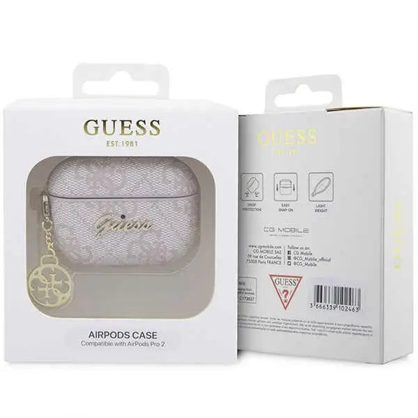Guess GUAP2G4GSMP AirPods Pro 2 cover pink/pink 4G Charm Collection - Cell phone cases and covers<<<HurtelXML