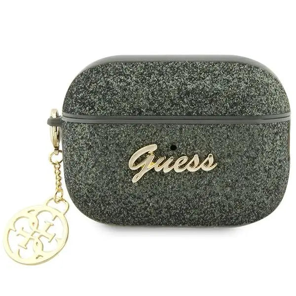 Guess GUAP2GLGSHA AirPods Pro 2 cover green/kaki Glitter Flake 4G Charm - Cell phone cases and covers<<<HurtelXML