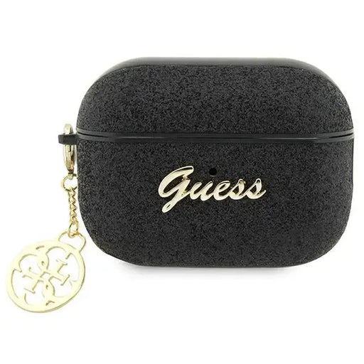 Guess GUAP2GLGSHK AirPods Pro 2 cover black/black Glitter Flake 4G Charm - Cell phone cases and covers<<<HurtelXML