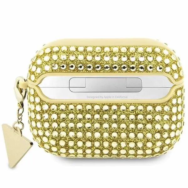 Guess GUAP2HDGTPD AirPods Pro 2 cover gold/gold Rhinestone Triangle Charm - Cell phone cases and covers<<<HurtelXML