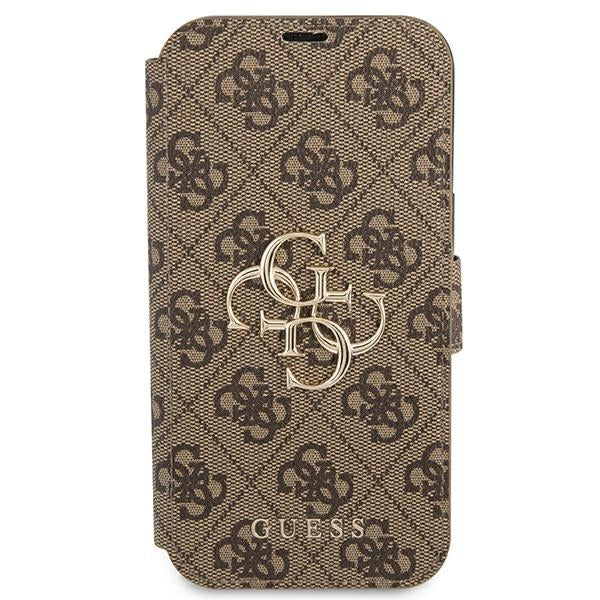Guess GUBKP13L4GMGBR iPhone 13 Pro / 13 6.1’’ brown/brown book 4G Big Metal Logo - Cell phone cases