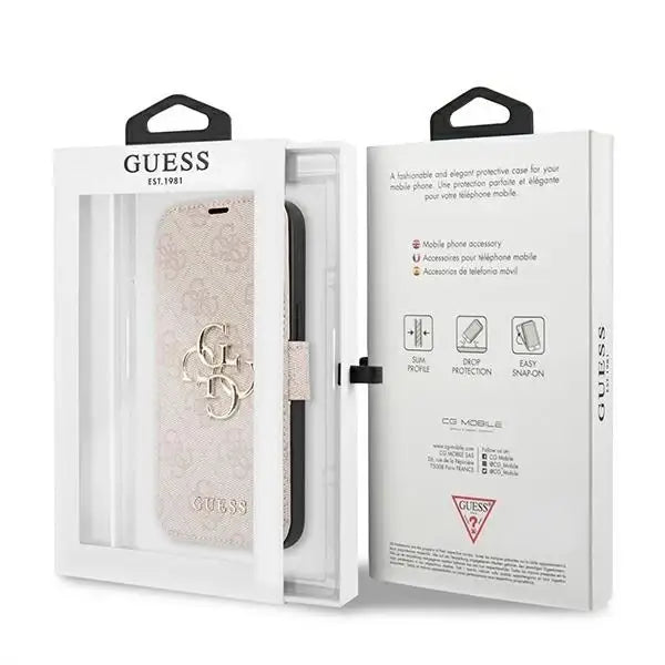 Guess GUBKP13L4GMGPI iPhone 13 Pro / 13 6.1’’ pink/pink book 4G Big Metal Logo - Cell phone cases and covers<<<HurtelXML