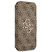 Guess GUBKP13X4GMGBR iPhone 13 Pro Max 6.7’’ brown/brown book 4G Big Metal Logo - Cell phone cases