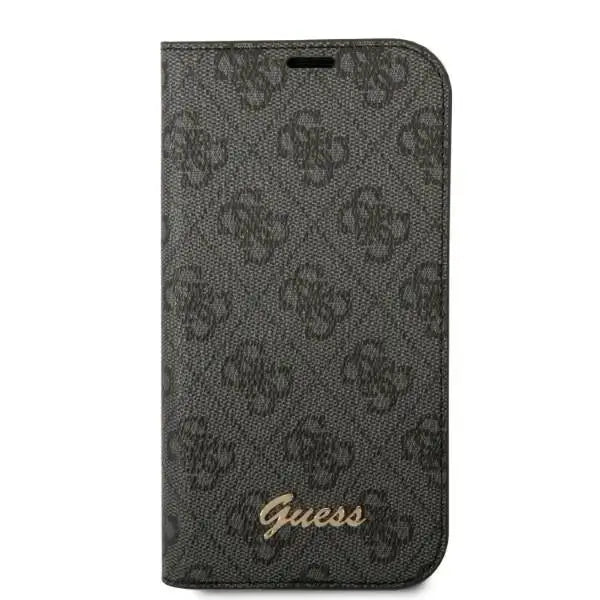 Guess GUBKP14LHG4SHK iPhone 14 Pro 6.1 ’black / black book 4G Vintage Gold Logo - Cell phone cases