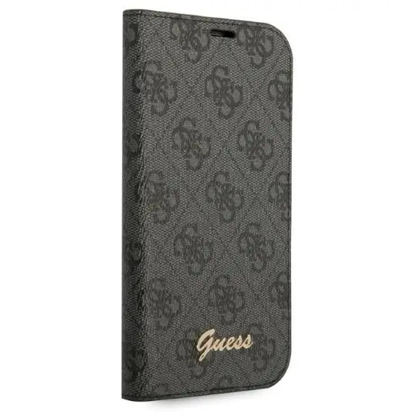 Guess GUBKP14LHG4SHK iPhone 14 Pro 6.1 ’black / black book 4G Vintage Gold Logo - Cell phone cases