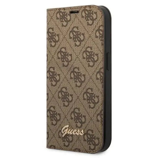 Guess GUBKP14MHG4SHW iPhone 14 Plus 6.7 ’brown / brown book 4G Vintage Gold Logo - Cell phone cases