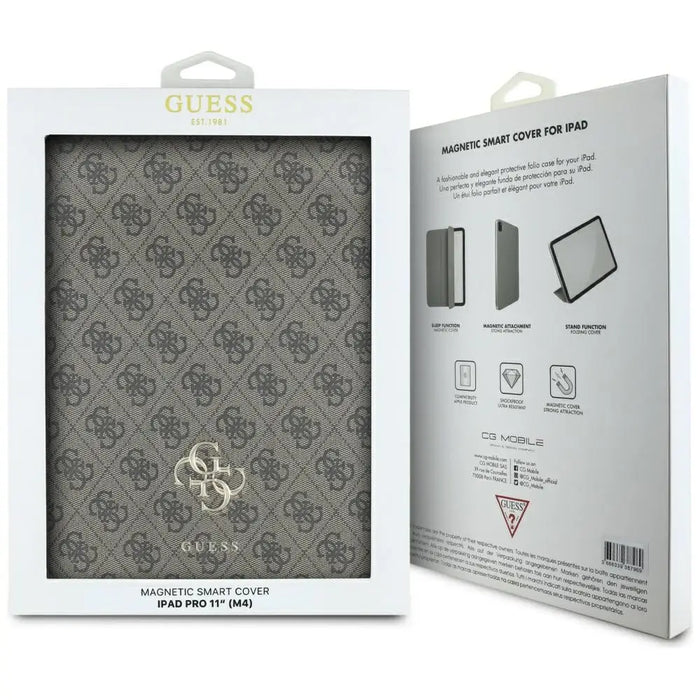 Guess GUFC11PM24PS4SGW iPad Pro 11’’ 2024 brown Magnetic 4G Big Logo - Cell phone cases and covers<<<HurtelXML