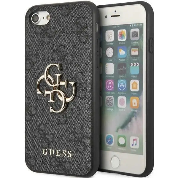 Guess GUHCI84GMGGR iPhone 7/8/SE 2020/ 2022 grey/grey hardcase 4G Big Metal Logo - Cell phone cases