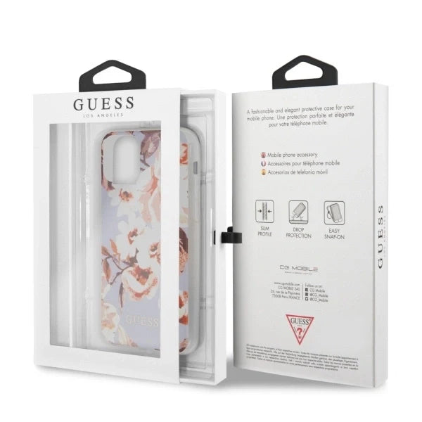 Guess GUHCN58IMLFL02 iPhone 11 Pro liliowy/lilac N°2 Flower Collection - Cell phone cases and covers<<<HurtelXML