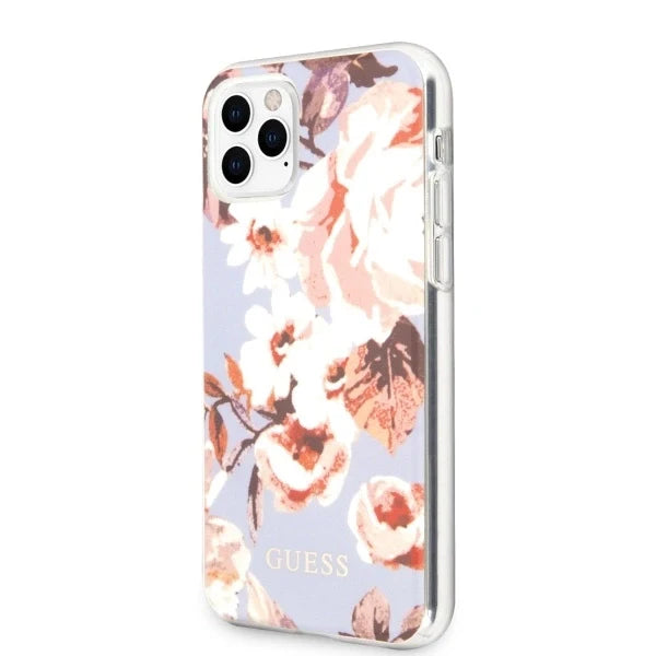 Guess GUHCN58IMLFL02 iPhone 11 Pro liliowy/lilac N°2 Flower Collection - Cell phone cases and covers<<<HurtelXML