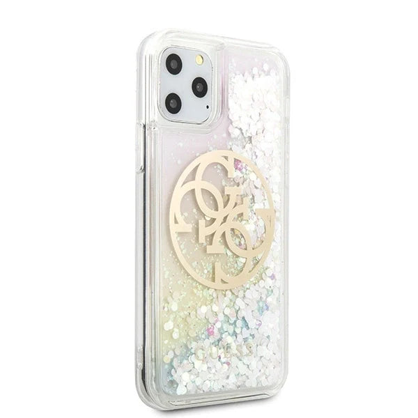 Guess GUHCN58LGIRGP iPhone 11 Pro hard case Gradient Liquid Glitter Circle Logo - Cell phone cases