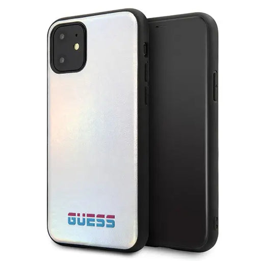 Guess GUHCN65BLD iPhone 11 Pro Max silver/silver hard case Iridescent - Cell phone cases and covers<<<HurtelXML