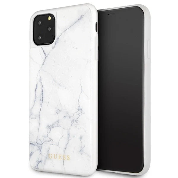 Guess GUHCN65HYMAWH iPhone 11 Pro Max white/white Marble - Cell phone cases and covers<<<HurtelXML