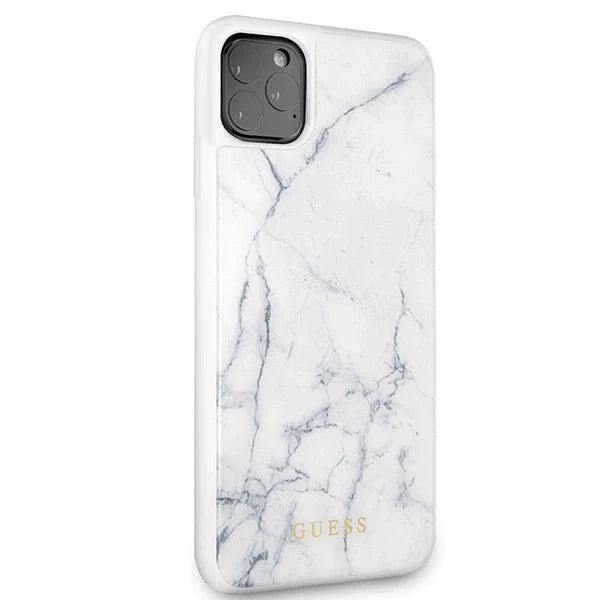 Guess GUHCN65HYMAWH iPhone 11 Pro Max white/white Marble - Cell phone cases and covers<<<HurtelXML