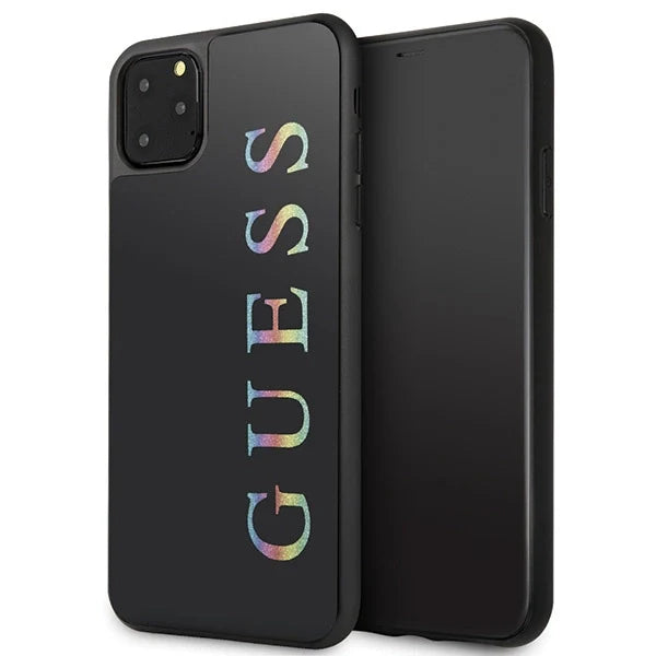 Guess GUHCN65LGMLBK iPhone 11 Pro Max black/black hard case Glitter Logo - Cell phone cases and covers<<<HurtelXML