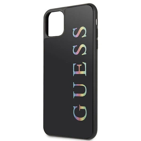Guess GUHCN65LGMLBK iPhone 11 Pro Max black/black hard case Glitter Logo - Cell phone cases and covers<<<HurtelXML