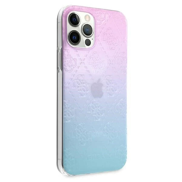 Guess GUHCP12L3D4GGBP iPhone 12 Pro Max 6,7’’ niebiesko-różowy/blue&pink hardcase 4G 3D Pattern Collection - Cell phone