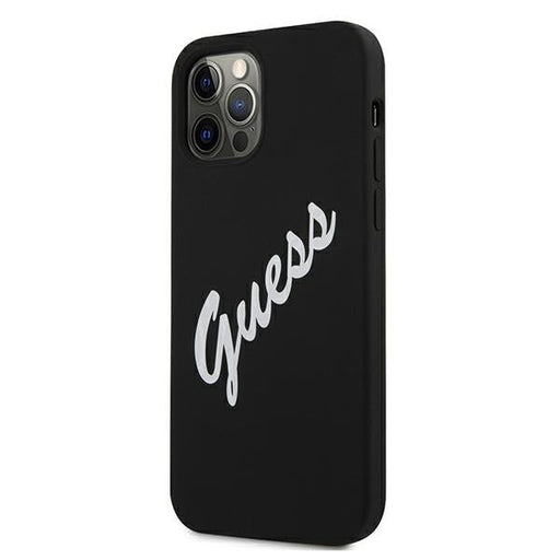 Guess GUHCP12LLSVSBW iPhone 12 Pro Max 6.7’’ black/white hardcase Silicone Vintage - Cell phone cases