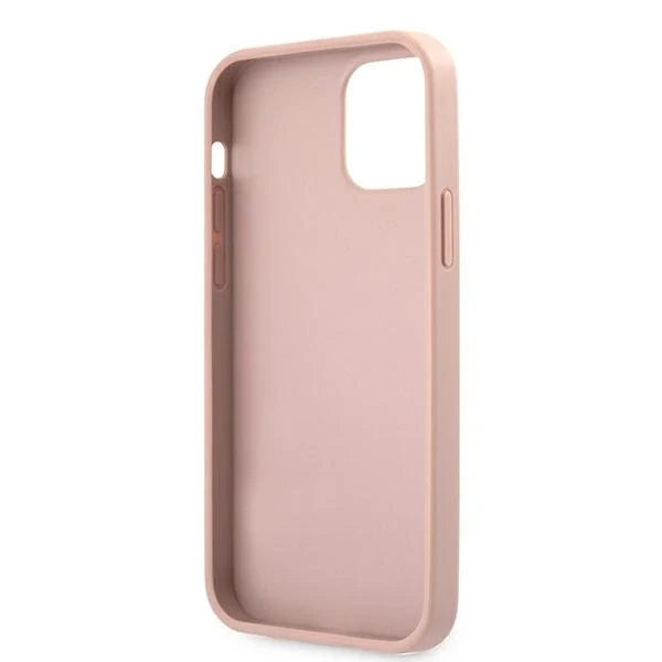 Guess GUHCP12MRSAVSRG iPhone 12/12 Pro 6.1’’ pink/pink hardcase Saffiano Vintage Script - Cell phone cases