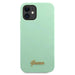 Guess GUHCP12SLSLMGGN iPhone 12 mini 5.4’’ green/green hardcase Metal Logo Script - Cell phone cases