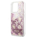 Guess GUHCP13LLGPEPI iPhone 13 Pro / 13 6,1’’ różowy/pink hardcase Peony Liquid Glitter - Cell phone cases