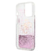 Guess GUHCP13LLGPEPI iPhone 13 Pro / 13 6,1’’ różowy/pink hardcase Peony Liquid Glitter - Cell phone cases