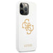 Guess GUHCP13LLS4GGWH iPhone 13 Pro / 13 6,1’’ biały/white hard case Silicone 4G Logo - Cell phone cases