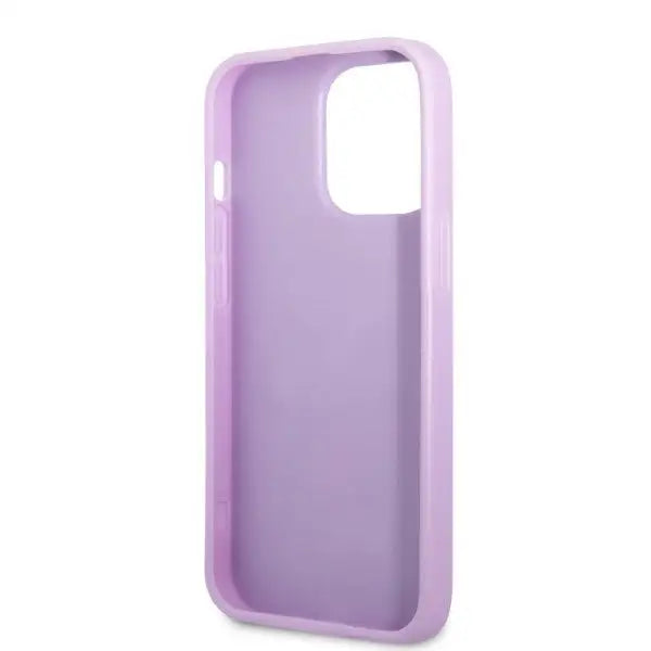 Guess GUHCP13LPS4MU iPhone 13 Pro / 13 6.1’’ purple/purple hardcase Saffiano 4G Small Metal Logo - Cell phone cases