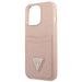 Guess GUHCP13LPSATPP iPhone 13 Pro / 13 6.1 ’pink / pink hardcase SaffianoTriangle Logo Cardslot - Cell phone cases