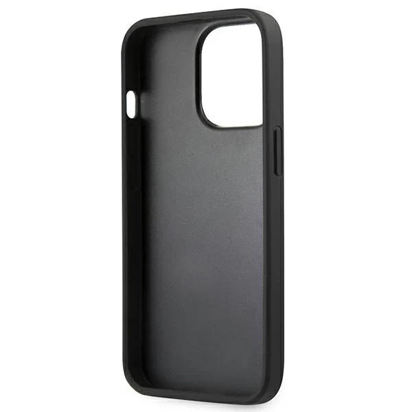 Guess GUHCP13LSA4GSBL iPhone 13 Pro / 13 6,1’’ niebieski/blue hardcase Saffiano 4G Metal Logo - Cell phone cases
