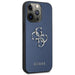 Guess GUHCP13LSA4GSBL iPhone 13 Pro / 13 6,1’’ niebieski/blue hardcase Saffiano 4G Metal Logo - Cell phone cases