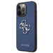 Guess GUHCP13LSA4GSBL iPhone 13 Pro / 13 6,1’’ niebieski/blue hardcase Saffiano 4G Metal Logo - Cell phone cases