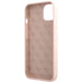 Guess GUHCP13MLSLMGLP iPhone 13 6.1’’ light pink/light pink hardcase Silicone Script Gold Logo - Cell phone cases