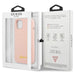 Guess GUHCP13MLSLMGLP iPhone 13 6.1’’ light pink/light pink hardcase Silicone Script Gold Logo - Cell phone cases